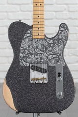 Fender Brad Paisley Road Worn Esquire Electric Guitar - Black Sparkle