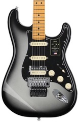 Fender American Ultra Luxe Stratocaster Floyd Rose HSS - Silverburst with Maple Fingerboard