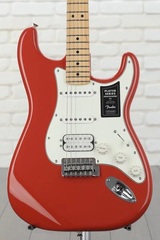 Fender Player Stratocaster Electric Guitar - Fiesta Red with Maple Fingerboard and Matching Headstock