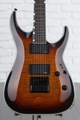 ESP LTD Deluxe MH-1000 EverTune Electric Guitar - Dark Brown Sunburst