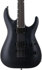 ESP LTD MH-1000 Baritone Electric Guitar - Black Satin