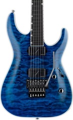ESP LTD MH-1000 QM Electric Guitar - Black Ocean