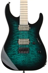 ESP E-II M-II NT - Black Turquoise Burst