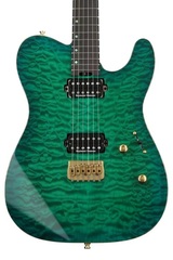 ESP USA TE-II HT Quilted Maple - Emerald Green Sunburst