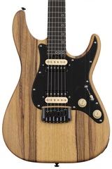 Schecter Sun Valley Super Shredder Exotic Hardtail Electric Guitar - Black Limba