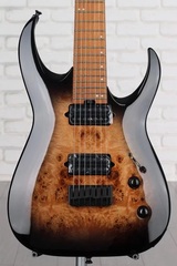 Jackson Signature Misha Mansoor Juggernaut HT7P - Black Burst Burl