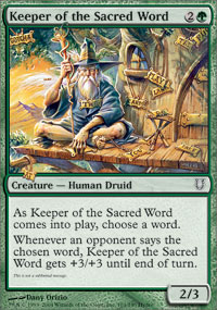 Keeper of the Sacred Word - Foil