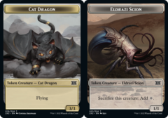 Cat Dragon Token // Eldrazi Scion Token - Foil