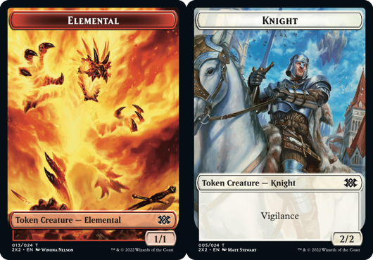 Elemental Token // Knight Token - Foil