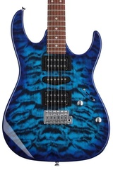 Ibanez Gio GRX70QA Electric Guitar - Transparent Blue Burst