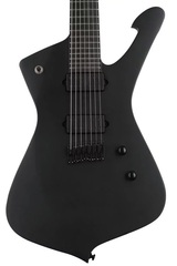 Ibanez Iron Label Iceman 7-string - Black Flat