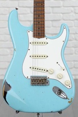 Fender Custom Shop Limited Edition Roasted Journeyman Relic Tomatillo Stratocaster - Aged Daphne Blue