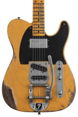 Fender Custom Shop Limited Edition Cunife Blackguard Telecaster Heavy Relic Electric Guitar - Butterscotch Blonde