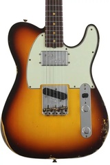 Fender Custom Shop Limited Edition Cunife Telecaster Custom Relic - Faded Aged Chocolate 3-Color Sunburst