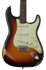 Fender Custom Shop 1959 Time Machine Heavy Relic Stratocaster - Aged 3-Color Sunburst with Rosewood Fingerboard