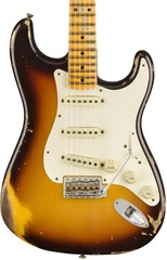 Fender Custom Shop 1959 Time Machine Heavy Relic Stratocaster - Faded Chocolate 3-Color Sunburst with Maple Fingerboard