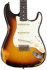 Fender Custom Shop 1959 Stratocaster Heavy Relic - Faded Aged Chocolate 3-Color Sunburst