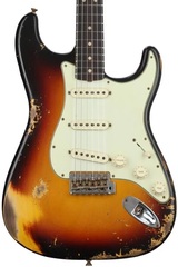 Fender Custom Shop Limited-edition 1963 Stratocaster Heavy Relic - Aged 3-color Sunburst