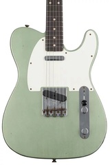 Fender Custom Shop Limited-edition 1960 Telecaster Journeyman Relic Electric Guitar - Aged Sage Green Metallic
