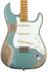 Fender Custom Shop Limited-edition '56 Stratocaster Super Heavy Relic - Faded Aged Sherwood Metallic