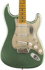 Fender Custom Shop Limited Edition '55 Dual-Mag Stratocaster Journeyman Relic - Super Faded/Aged Sherwood Green