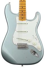Fender Custom Shop 1965 Time Machine Journeyman Relic Stratocaster - Faded Ice Blue Metallic with Maple Fingerboard