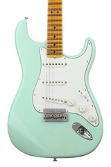 Fender Custom Shop 1965 Time Machine Journeyman Relic Stratocaster - Faded Surf Green with Maple Fingerboard