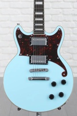 D'Angelico Premier Brighton Electric Guitar - Sky Blue with Stopbar Tailpiece
