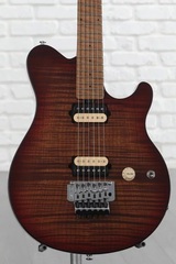 Ernie Ball Music Man Axis Electric Guitar - Roasted Amber Flame with Roasted Figured Maple Fingerboard