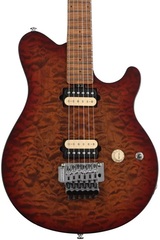 Ernie Ball Music Man Axis Electric Guitar - Roasted Amber Quilt with Roasted Figured Maple Fingerboard