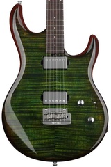 Ernie Ball Music Man Luke III HH - Luscious Green Flame