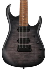 Ernie Ball Music Man JP15 7 Electric Guitar - Translucent Black Flame