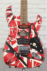 EVH Striped Series Frankenstein Relic - Red/Black/White