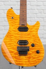 EVH Wolfgang Standard QM Electric Guitar - Trans Amber