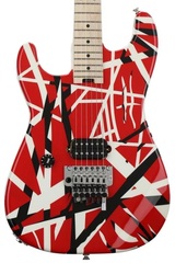 EVH Striped Series Left-Handed - Red w/ Black Stripes
