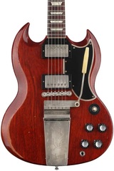 Gibson Custom 1964 SG Standard Reissue w/ Maestro Vibrola Electric Guitar - Murphy Lab Heavy Aged Faded Cherry
