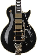 Gibson Custom 1957 Les Paul Custom Reissue 3-pickup Bigsby Electric Guitar - Murphy Lab Light Aged Ebony