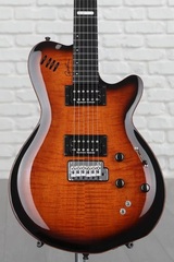 Godin LGXT Electric Guitar - Cognac Burst AA Flame