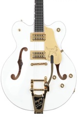 Gretsch G6636T Players Edition Falcon Center Block - White, Bigsby Tailpiece