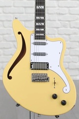 D'Angelico Deluxe Bedford SH Semi-hollowbody Electric Guitar - Vintage Cream
