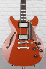 D'Angelico Deluxe Mini DC Limited Edition Semi-hollowbody Electric Guitar - Rust