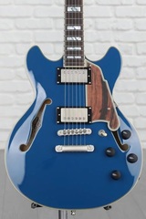 D'Angelico Deluxe Mini DC Limited Edition Semi-hollowbody Electric Guitar - Sapphire