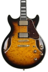 Ibanez Artcore Expressionist AM93QM Semi-Hollow Electric Guitar - Antique Yellow Sunburst
