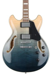 Ibanez Artcore AS73FM Semi-Hollow Electric Guitar - Transparent Indigo Fade