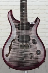 PRS Wood Library Custom 24 Semi-Hollow Electric Guitar - Charcoal Purple Burst