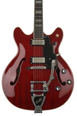 Guild Starfire V with Guild Vibrato - Transparent Cherry Red