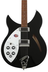 Rickenbacker 330 Thinline Left-Handed Semi-Hollow Electric Guitar - Jetglo