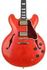 Gibson Custom 1959 ES-355 Reissue Stop Bar Semi-hollow Electric Guitar - Murphy Lab Light Aged Watermelon Red
