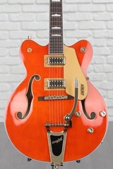 Gretsch G5422TG Electromatic Classic Hollowbody Double-Cut Electric Guitar with Bigsby - Orange Stain