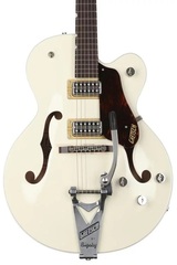 Gretsch G6118T Players Edition Anniversary - 2-Tone Lotus Ivory/Walnut Stain